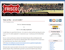 Tablet Screenshot of friscofirst.com